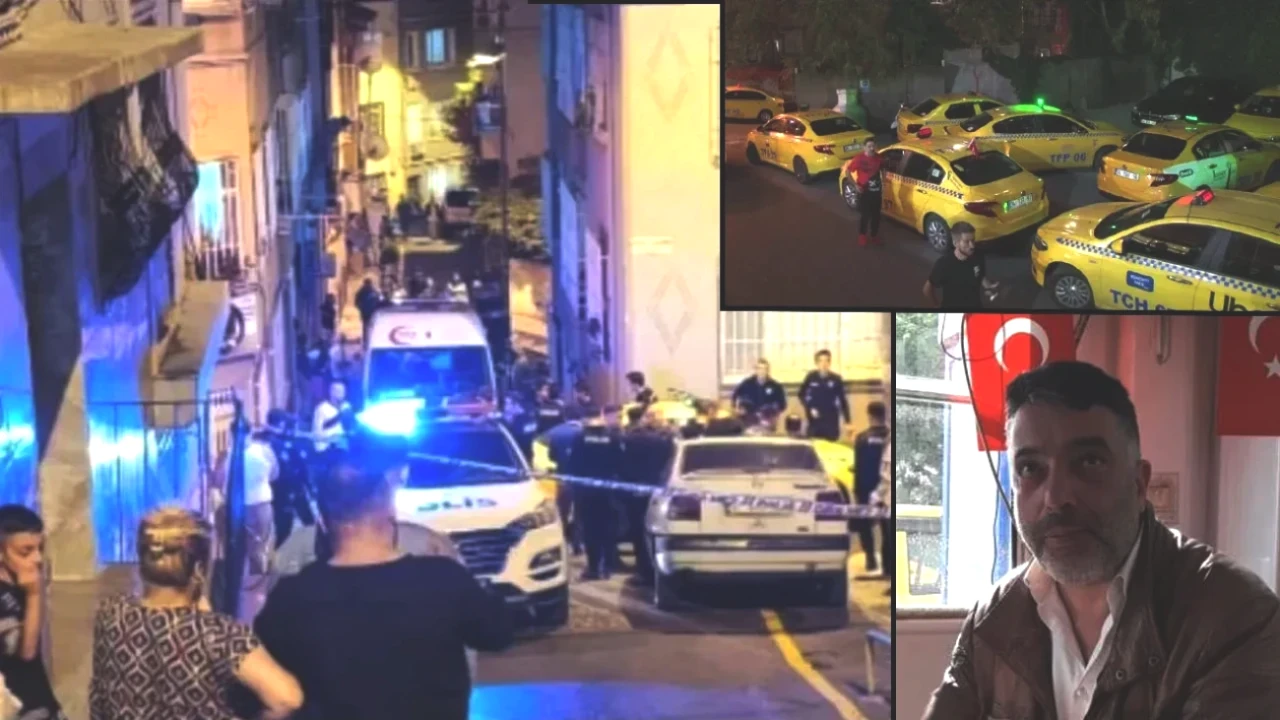 Beyoğlu'nda Taksici Cinayeti Şok Etti! Yolcusunu Öldürüp Gasbetti, Meslektaşları Sokağa Döküldü!