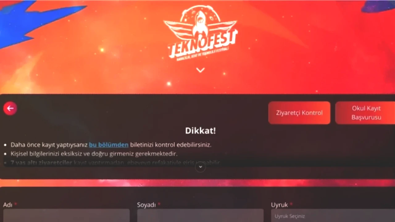 TEKNOFEST için Ziyaretçi Kayıtları Başladı! İşte Adım Adım Rehberiniz