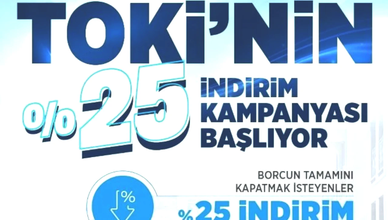 TOKİ'den Sürpriz! %25 İndirim Fırsatı Bugün Başlıyor: İşte Detaylı Bilgiler